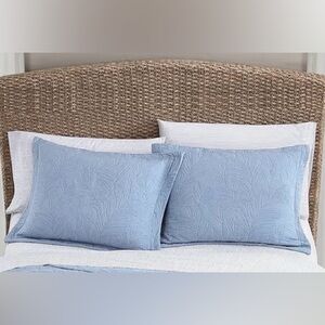 Tommy Bahama Costa Sera Blue New Pillow Shams King 21x35